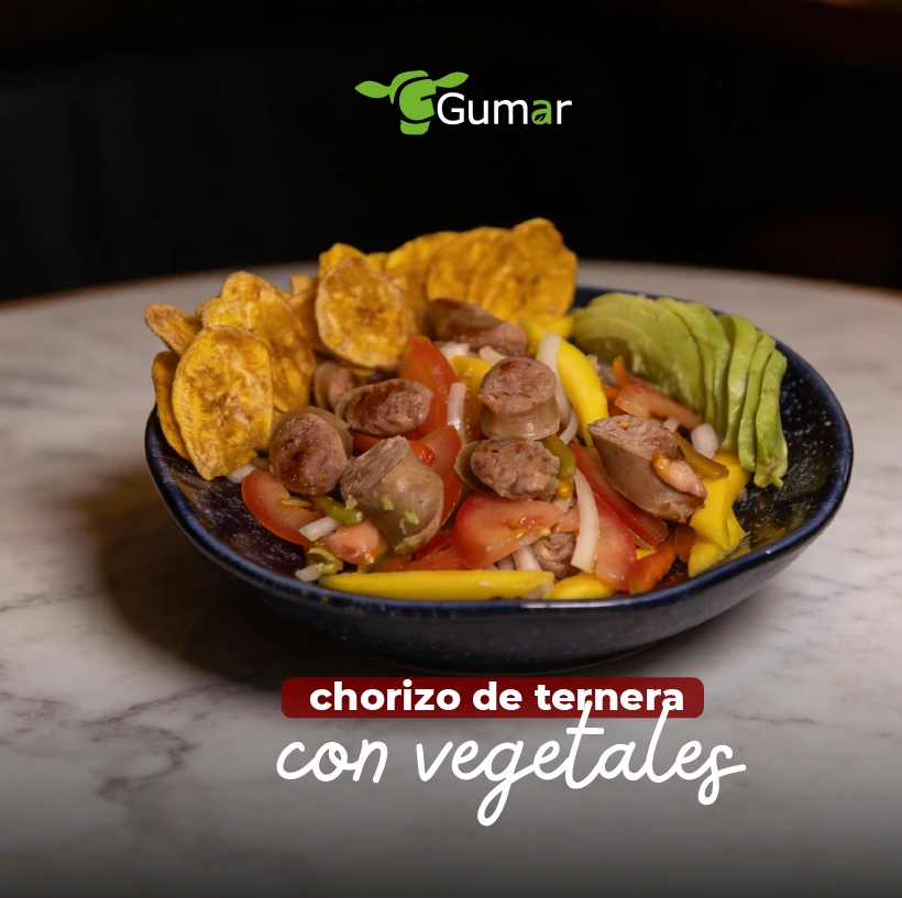 Ceviche de chorizo de ternera