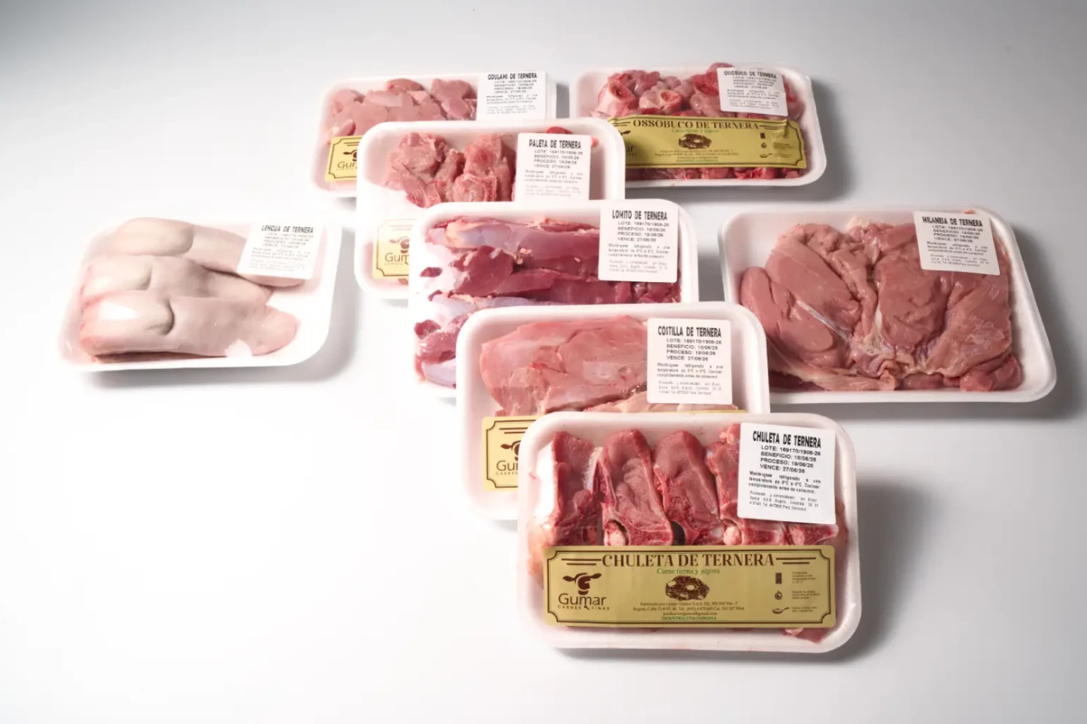 Carne de ternera al por mayor en Bogotá